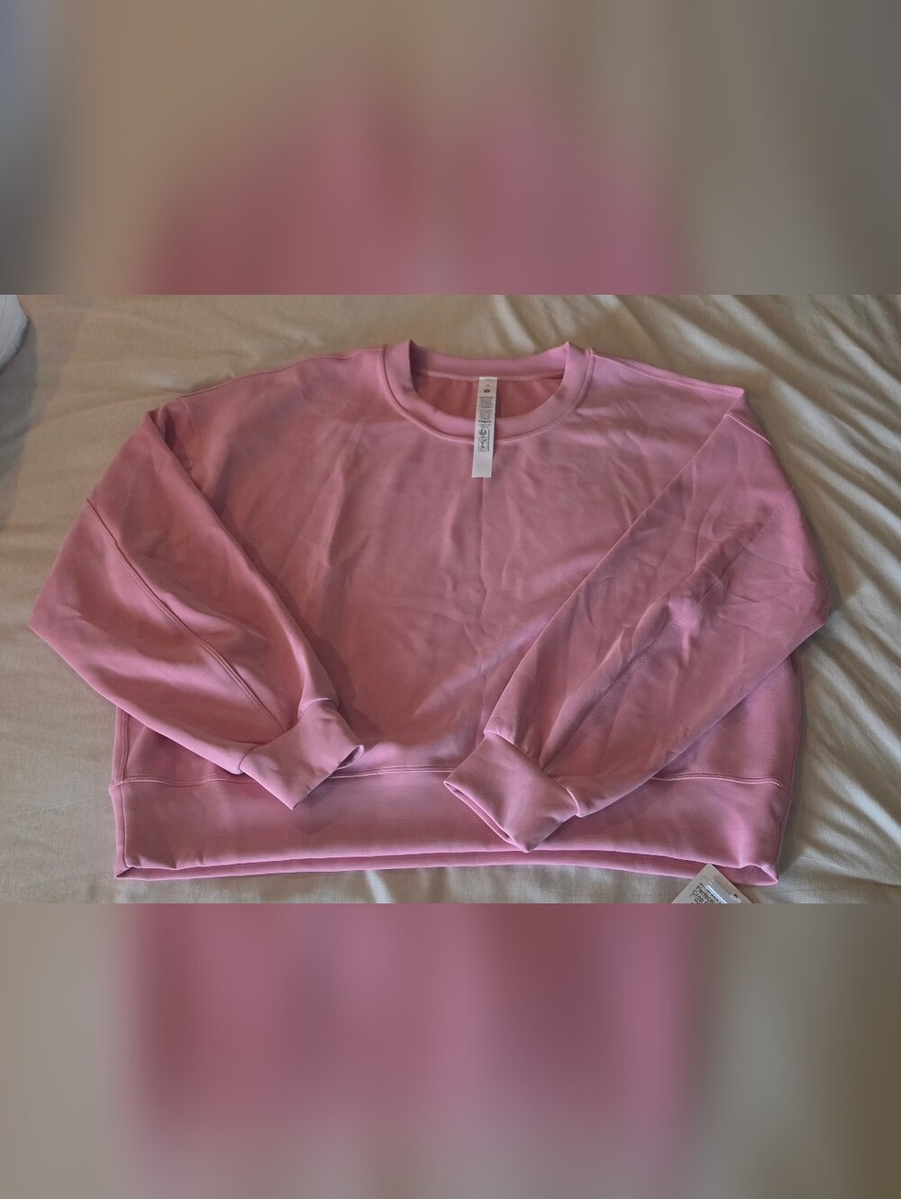 lululemon athletica pastel pink crewneck sweatshirt